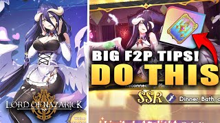 DO THIS & F2P SUMMON GUIDE TO GET BOTH SSR ARCLIGHT & ALBEDO!!!!! (Overlord: Lord of Nazarick)