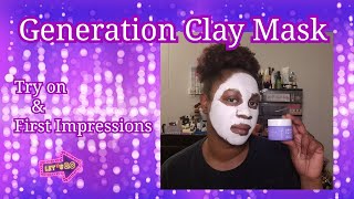 Generation Clay: Ultra Violet Brightening Purple Clay Mask Try-On & First Impressions