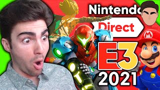 My FULL Nintendo E3 2021 Reaction!! Metroid, Botw 2, & MORE!