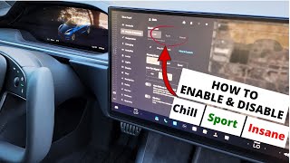 HOW TO ENABLE & DISABLE CHILL, SPORT & INSANE MODE TESLA MODEL S & X.