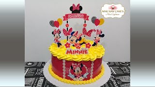 Bolo da MINNIE VERMELHA