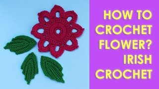 How to crochet flower irish crochet