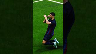 Lewandowski celebration #efootball #pes2021 #barcelona #lewandowski #shorts