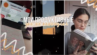 МОИ ПРОДУКТИВНЫЕ ДНИ НА КАНИКУЛАХ / study with me // AnyutaSunny