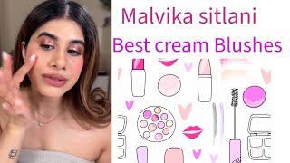 Malvika sitlani cream Blushes #skincare #freshface #makeup