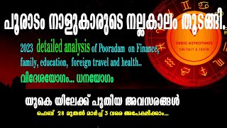 പൂരാടം നാളുകാർ 2023 ൽ ഉയർച്ചയിലേക്ക്  ||Best time for Pooradam Star|| Detailed Analysis- must listen