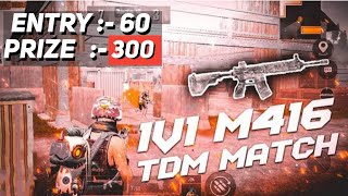 TDM PAID TOURNAMENT || 1V1 M416 ONLY ||