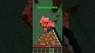 Average players vs speed runners in Minecraft