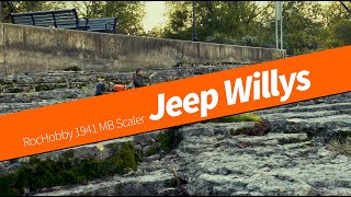 RocHobby RC Crawler 1941 MB Scaler Jeep Willys   - First Run