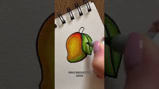 "Mango io" non si dice🥭#asmr #coloring #ohuhu #ohuhumarkers #mango #disegno #tutorial #relaxing