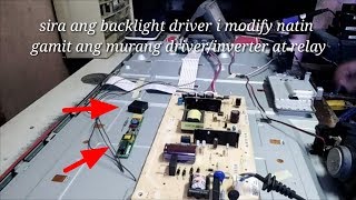 Led tv repair tutorial modify backlight driver