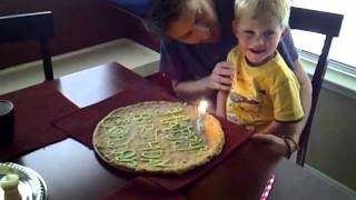 Connors BIG Birthday Cookie!