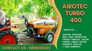 ⚡️Mitra Airotec turbo 400 | sprayer for gosebery | Best sprayer for orchards #amala #kubota #sprayer