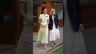 Kate Middleton scores a fashion hit in tennis ball green dress at Wimbledon women’s finals