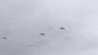 B52s "fighting wing" formation at RAF Fairford 4th September 2020