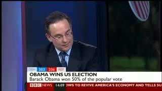 Simon on BBC News 24 discussing the election