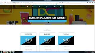 DIVI PRICING TABLES MODULE BUNDLE 3  (Template Designs 21-30)