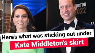 "Sticks out": something shocking was seen under Kate Middleton's skirt