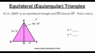 Equilateral (Equiangular) Triangles