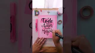 Letras Decoradas de Amor - Lettering pintado a mano con acrílicos y marcadores • IG @dave.fdz