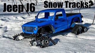 The Most Epic Winter Trail Rig! Jeep J6 On Tracks in 4K!