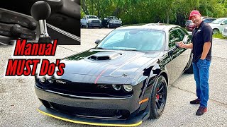 3 MUST DO Mods for Manual Challengers.. R/T, Scatpack, or Hellcat