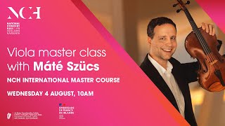 IMC 2021: Viola master class with  Máté Szücs