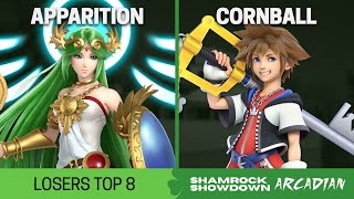 Shamrock Showdown Arcadian Singles Losers Top 8 - Apparition (Palutena) vs Cornball (Sora) - SSBU