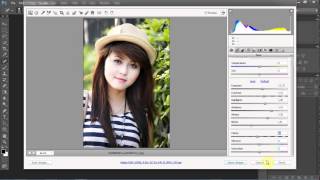 Kĩ làm sáng mặt cô gái bằng Camera Raw