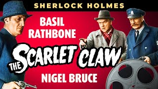 Sherlock Holmes Movies THE SCARLET CLAW (1944) Basil Rathbone Mystery Series With Nigel Bruce