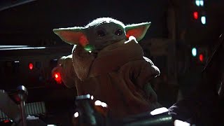 Bebe Yoda toca los controles de la nave | The Mandalorian 1x04 (LATINO)