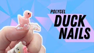 IDGA🐤 - Polygel Duckies- Tobeglam kit - ✨🐥✨- Duck nails are cute OK!