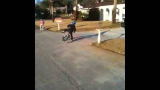 Vinny biking with cousins