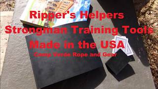 Meet the Ripper's Helpers.  Strongman and Strongwoman Training Tools