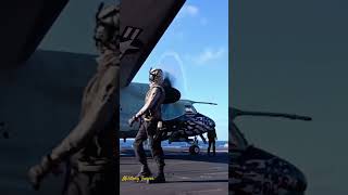 Aircraft  carrier on deck operation #military #shorts #aircraftcarrier