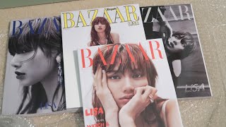 BLACKPINK 블랙핑크 LISA HARPER BAZAAR KOREA JUNE 2023 COVER A,B,C,D UNBOXING/REVIEW