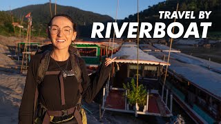 Catching a River Boat Down The Mekong