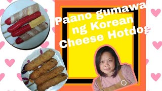 Paano gumawa ng Cheese hotdog or corndog na Filipino style😘🤗