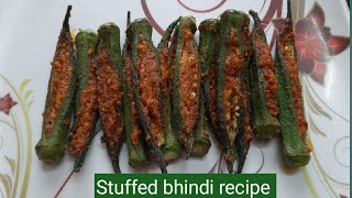 Stuffed bendakaya recipe//bendakaya vellulli karam//stuffed okra recipe in telugu//ladyfingers recip