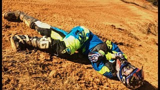 Terrible Motocross Crash...THROWN UPSIDE DOWN!