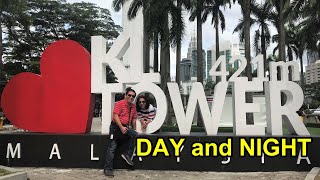 KL TOWER - DAY and NIGHT. A Spectacular Panoramic View of Kuala Lumpur.