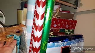 Decluttering and Organizing Gift Wrap Supplies 2019