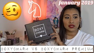 BoxyCharm VS BoxyCharm Premium January 2019