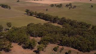 Central Victorian Farm near Bendigo, Aerial footage