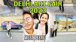 DELHI ART FAIR 2023 ll meet peehu  sourav joshi Friend #indiaartfair2023