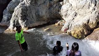 Taking a bath in Daranak River, Tanay, Rizal