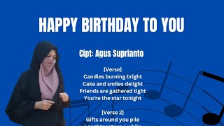 HAPPY BIRTHDAY TO YOU - Agus Suprianto