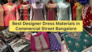 Best Designer Dress Materials in Commercial Street Bangalore | Street Shopping | @khushbushetty