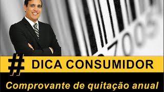 Comprovante de quitação anual