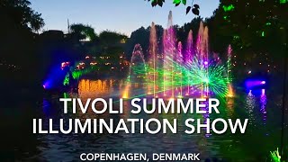 Tivoli Summer Illumination Show in COPENHAGEN, DENMARK